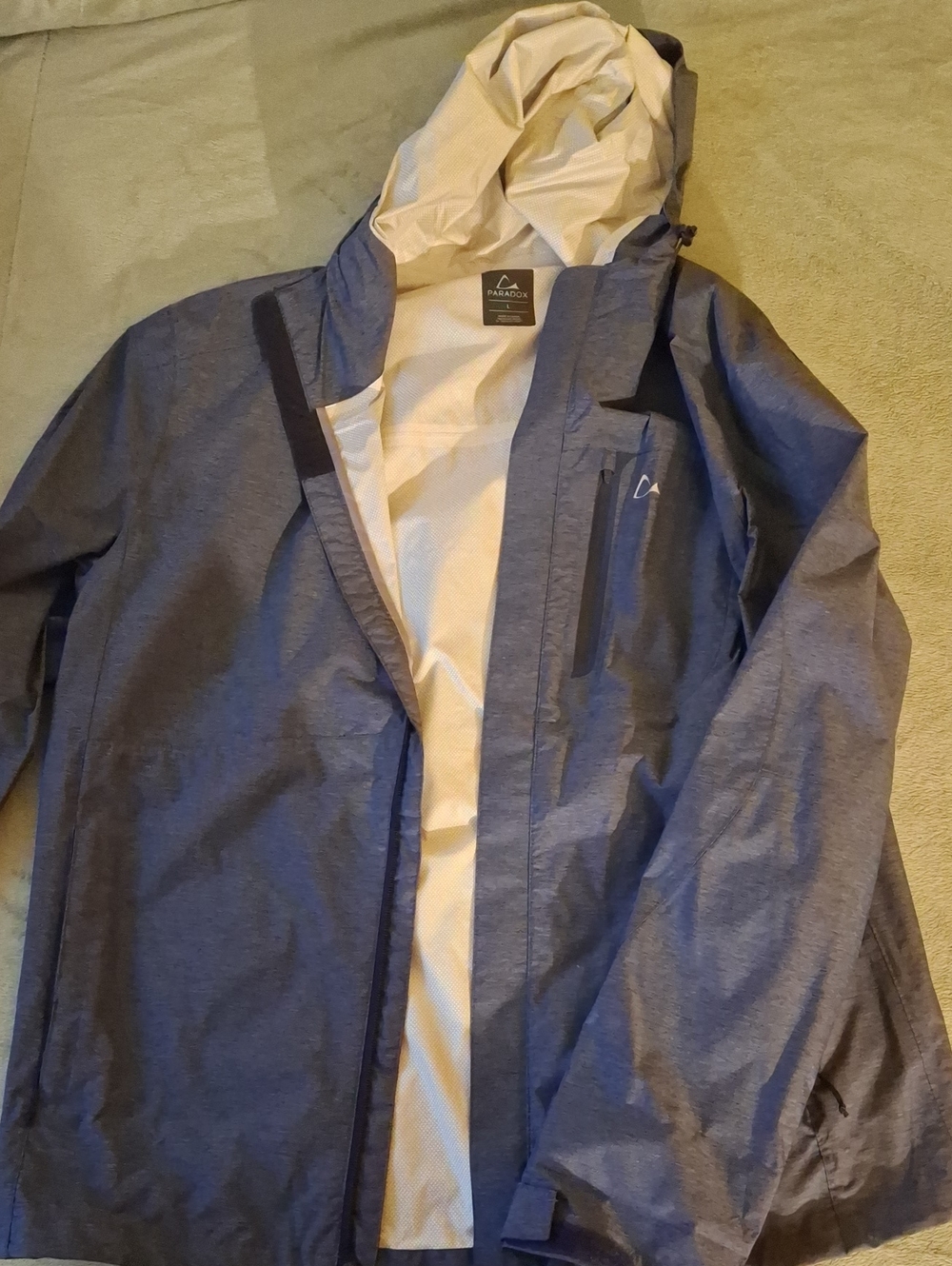 Paradox Men's Navy Raincoat with Cream Lining